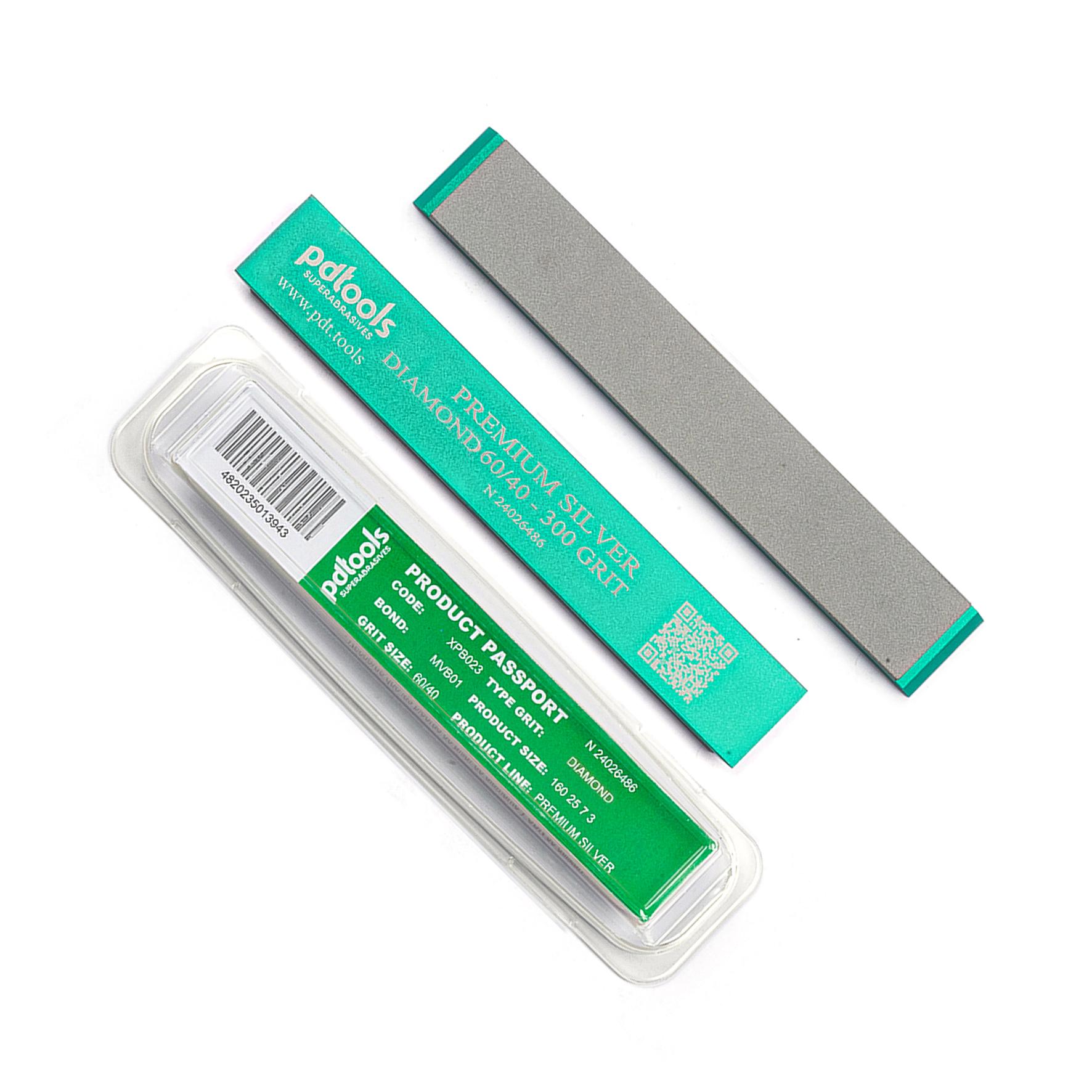 Алмазний камінь PDT Poltava Premium Silver на керамо-металевій зв'язці 300 grit 60/40 мкм (PDT-DIA-SV-300)