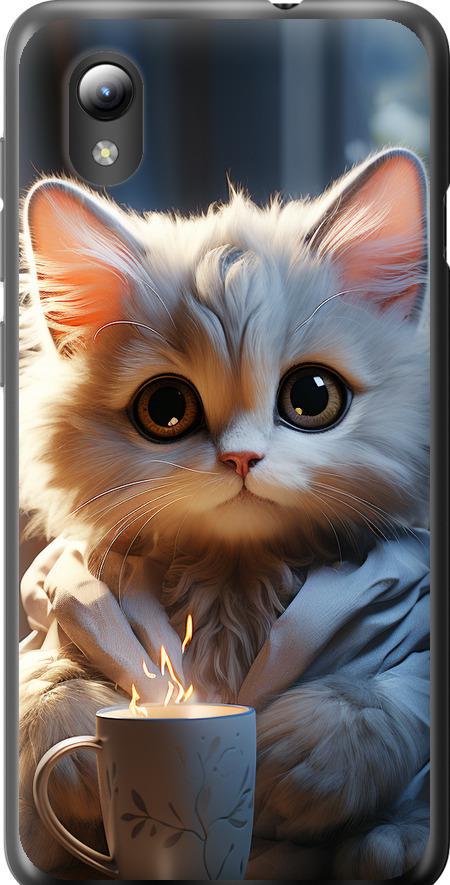 Чехол на ZTE Blade A3 2019 White cat (5646u-2462-42517)