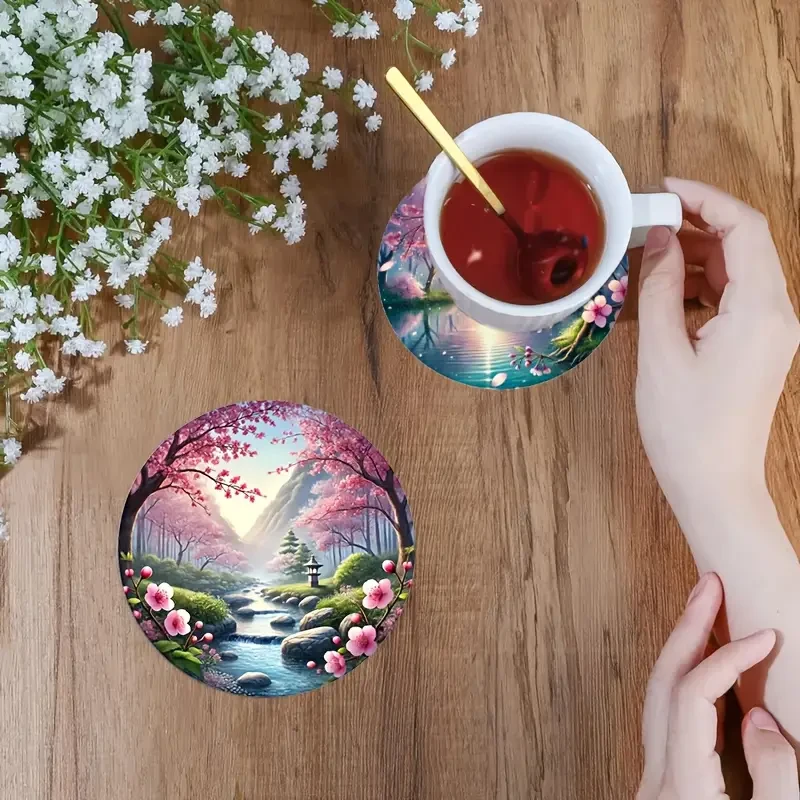 Набор деревянных подставок под чашки Сакура 6 шт. - фото 5 Набор деревянных подставок под чашки Сакура 6 шт. - фото 5