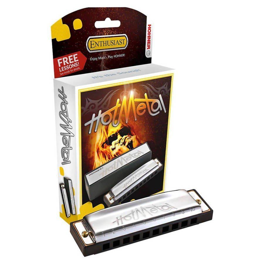 Губна гармошка Hohner Enthusiast Hot Metal M57201X C-major (124013) - фото 4