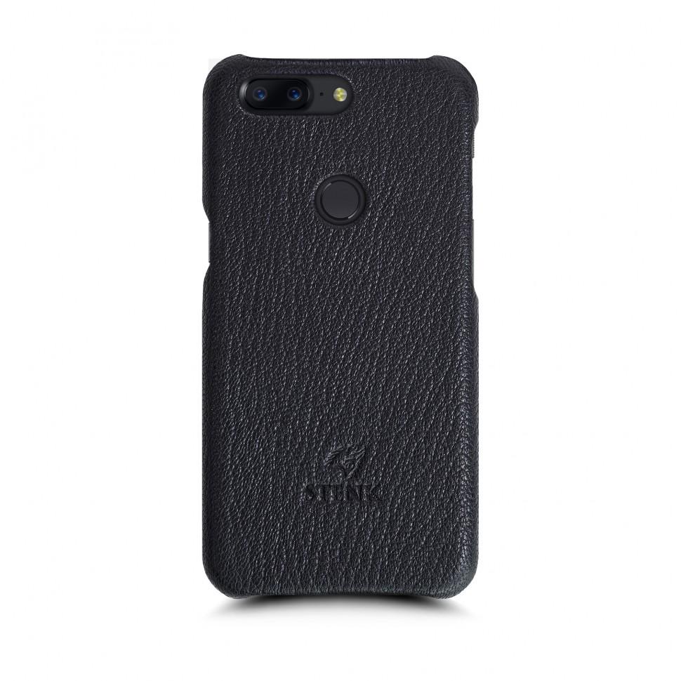 Кожаная накладка Stenk Cover для OnePlus 5T Черный (69346)