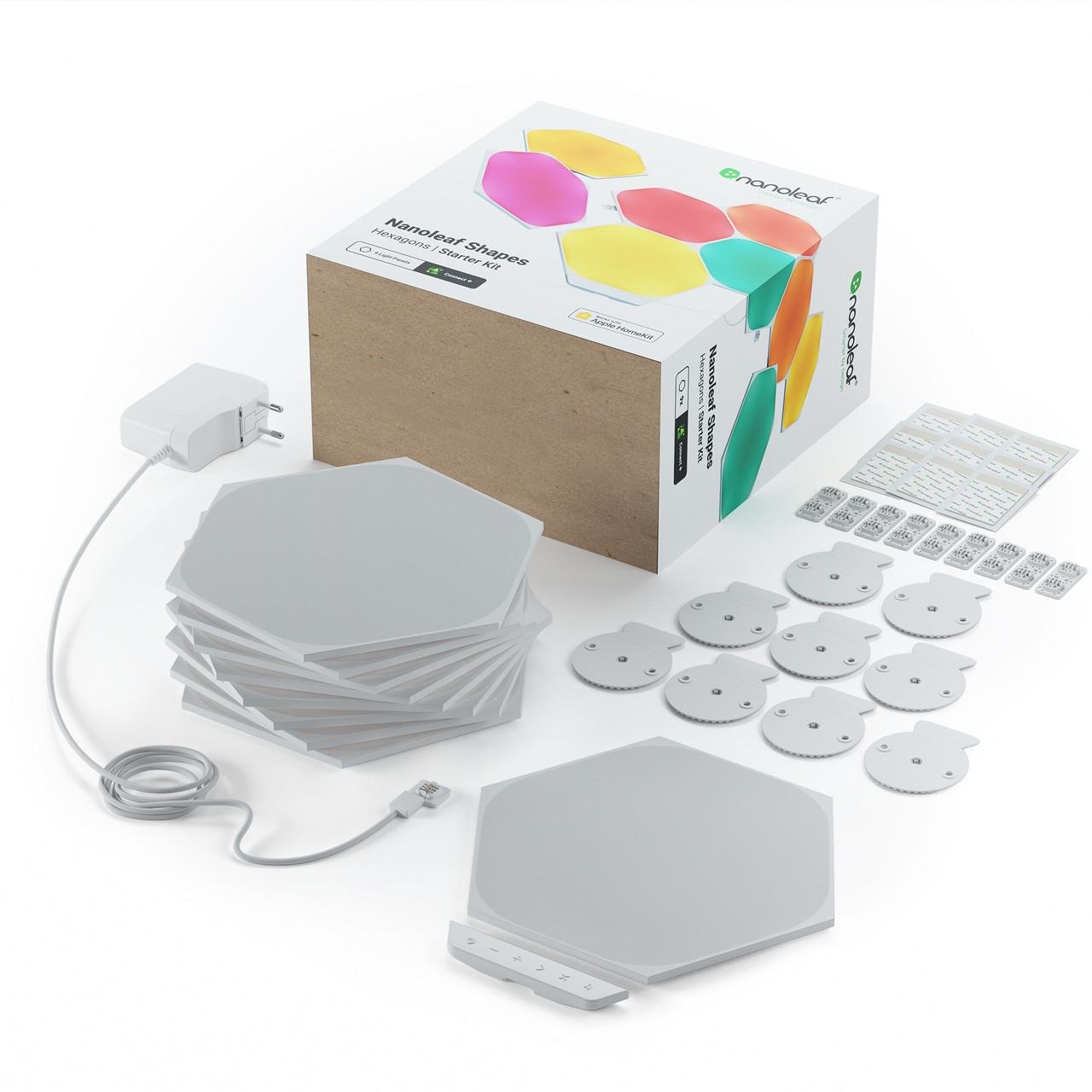 Розумна система освітлення Nanoleaf Shapes Hexagon Starter Kit Apple Homekit 9 шт. (1263004890)