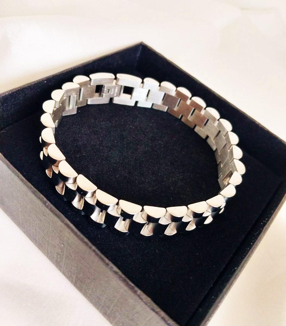 Браслет мужской из нержавеющей стали металлический 21 см (BR42SE)