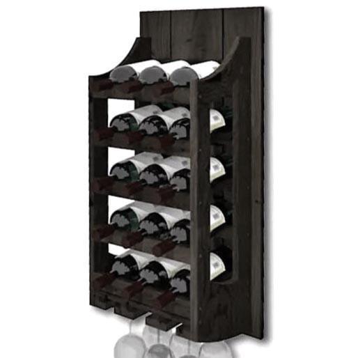 Полка для вина настенная из дерева Сантуар Венге (ПНК-016712)