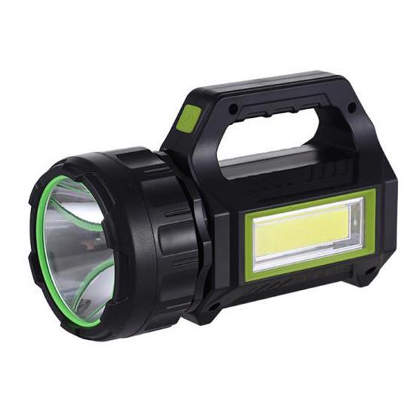 Фонарь туристический HEL-T95 LM+COB Powerbank microUSB (9500)