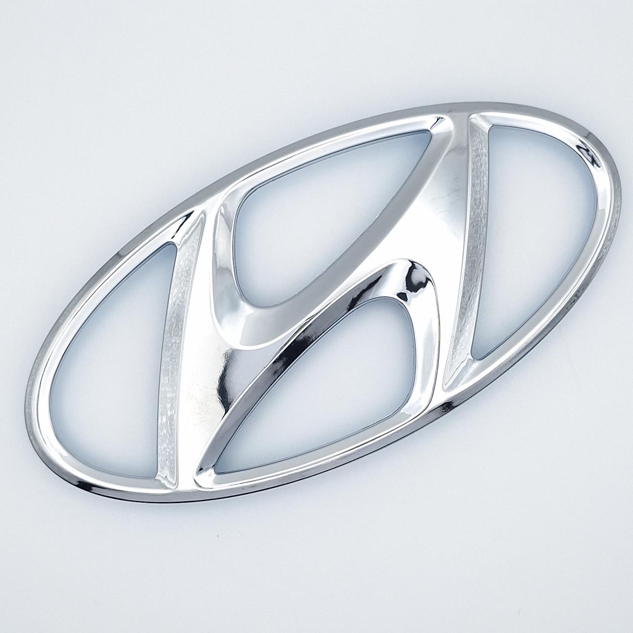 Эмблема Hyundai 150х74 мм Хром глянцевый (2390755804)