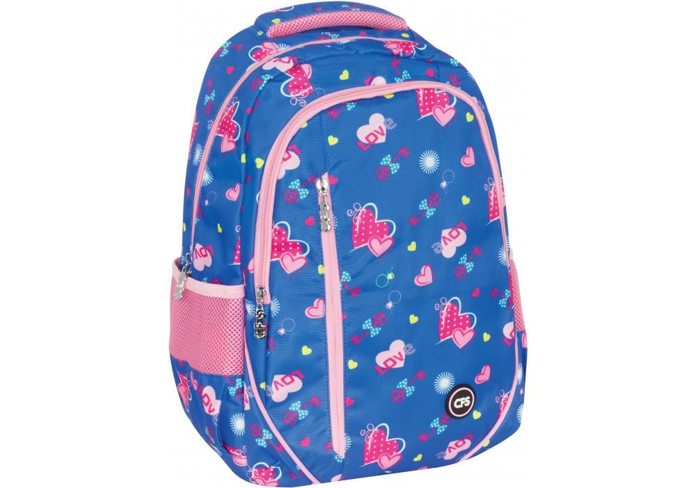 Рюкзак молодежный Cool For School 48x32x20 см 26-35 л Сине-розовый (CF86579)