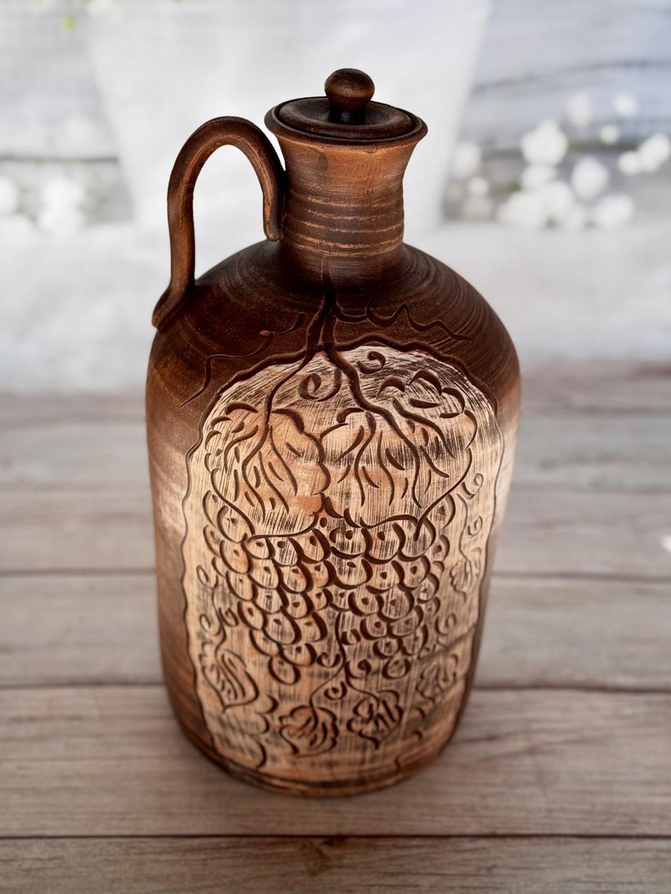 Кувшин глиняный Виноградная лоза 4 л (2565754154) - фото 10