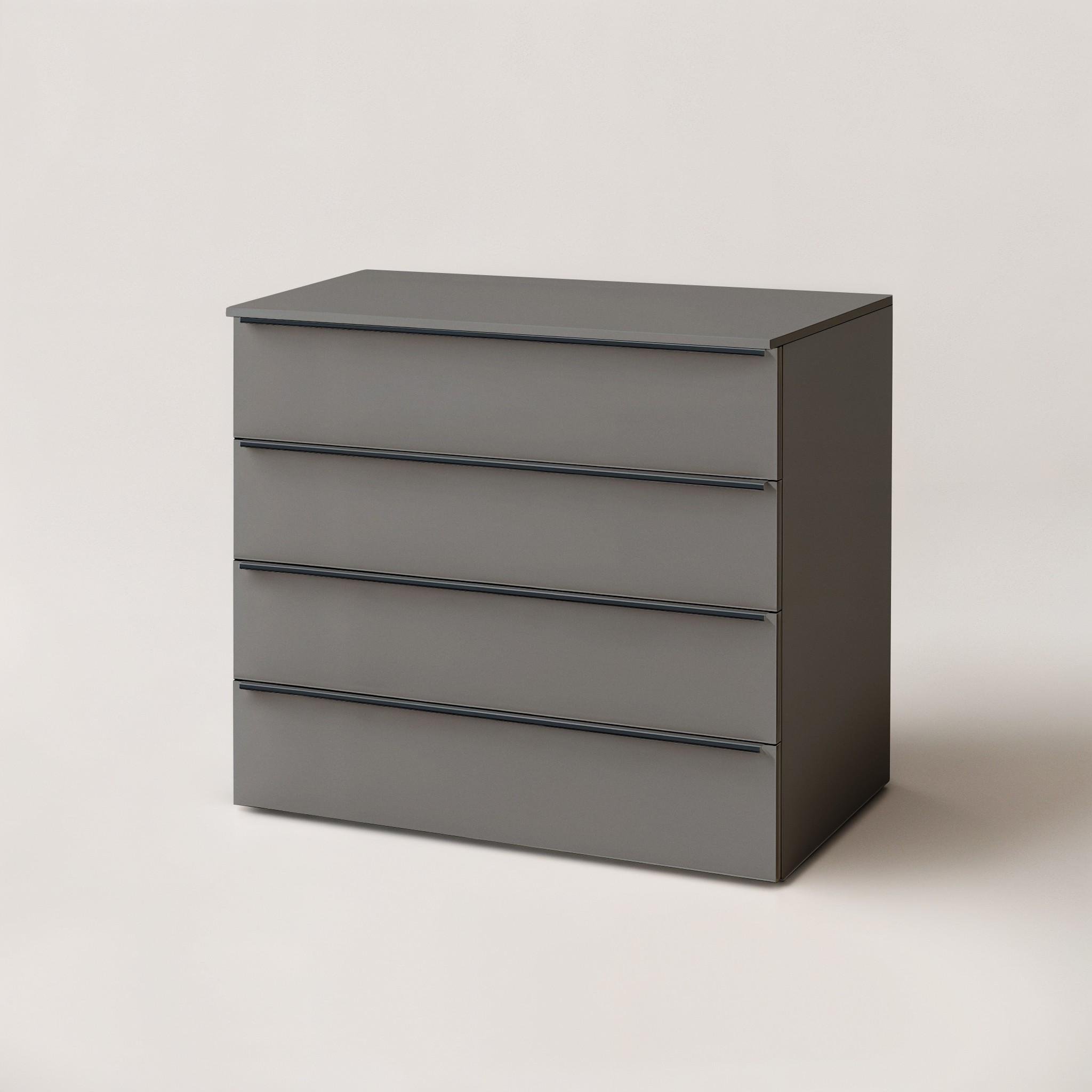 Комод на 4 ящика FTX-4 1000х544х1014 мм Антрацит - фото 2 Комод на 4 ящика FTX-4 1000х544х1014 мм Антрацит - фото 2