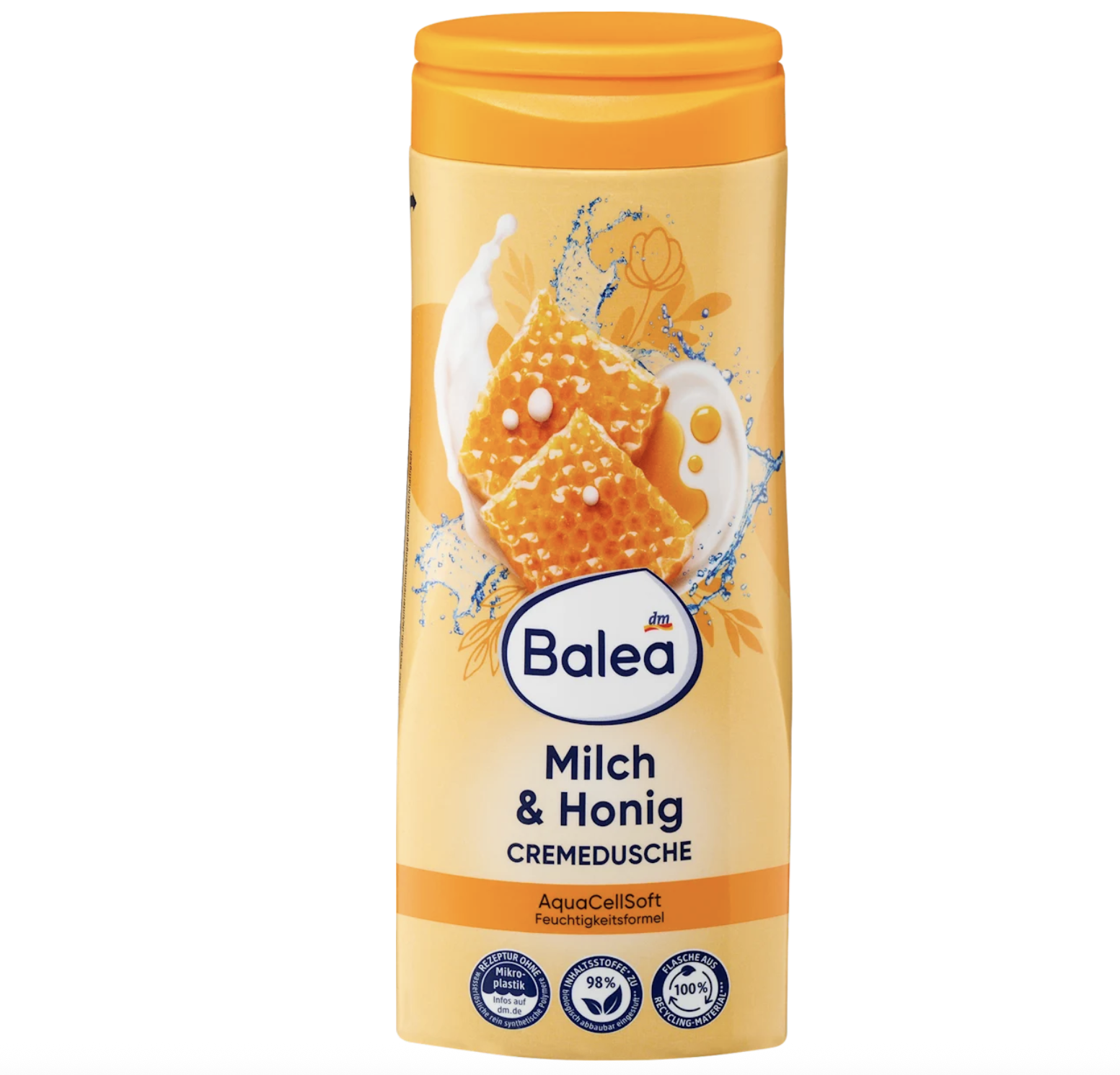 Крем-гель для душа Balea Milch & Honig Молоко и мед с питательным ароматом 300 мл