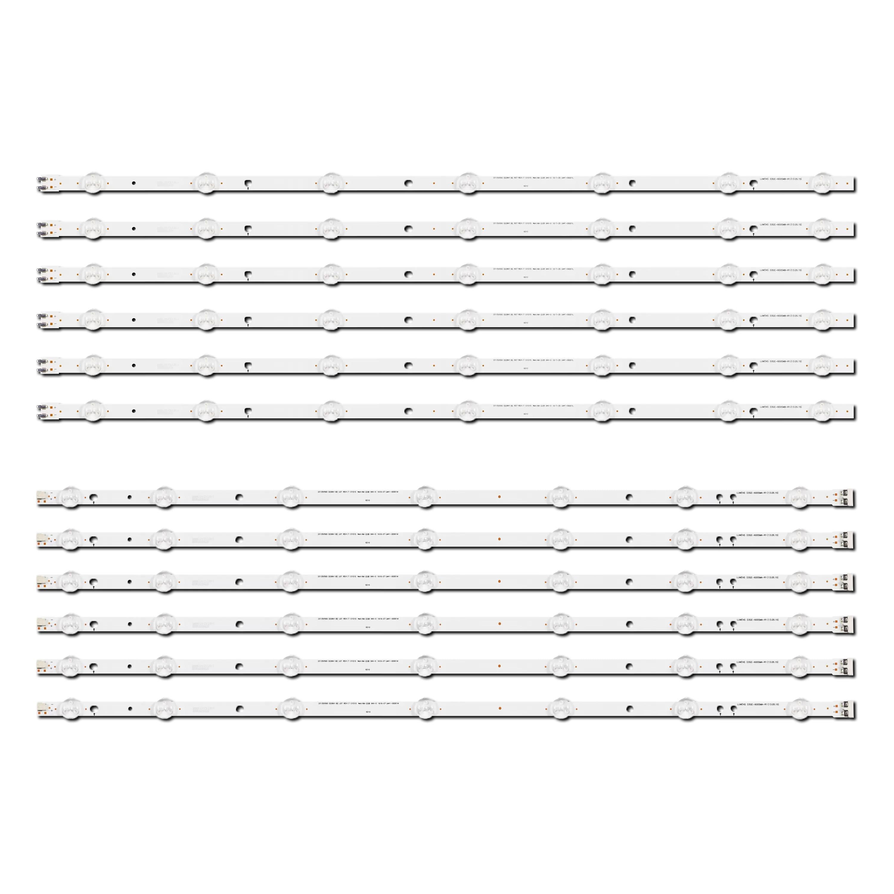 Комплект LED подсветки для TV Samsung 2013SVS60 3228N1 B2 L07/R07 REV1.7 131015 LM41-00001L/M D3GE-600SMA/SMB-R2 60" 12 шт. (ART-14139)