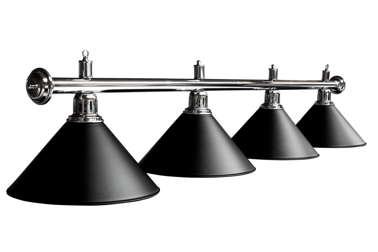 Светильник бильярдный 4-х ламповый Черный/Серебряный (2765707948)