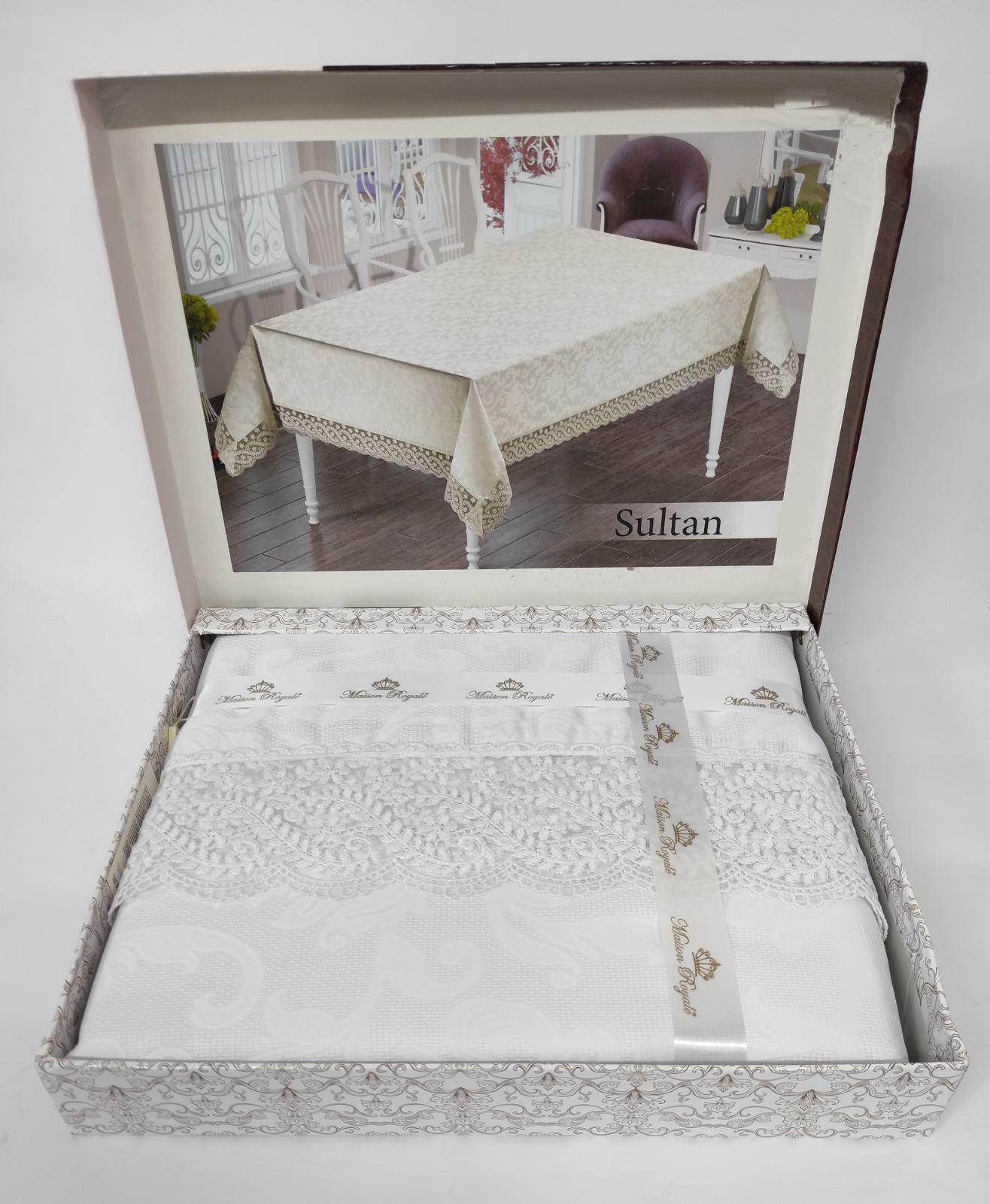 Скатерть Maison Royale 160x220 ovale Sultan White (CN8380) Скатерть Maison Royale 160x220 ovale Sultan White (CN8380)