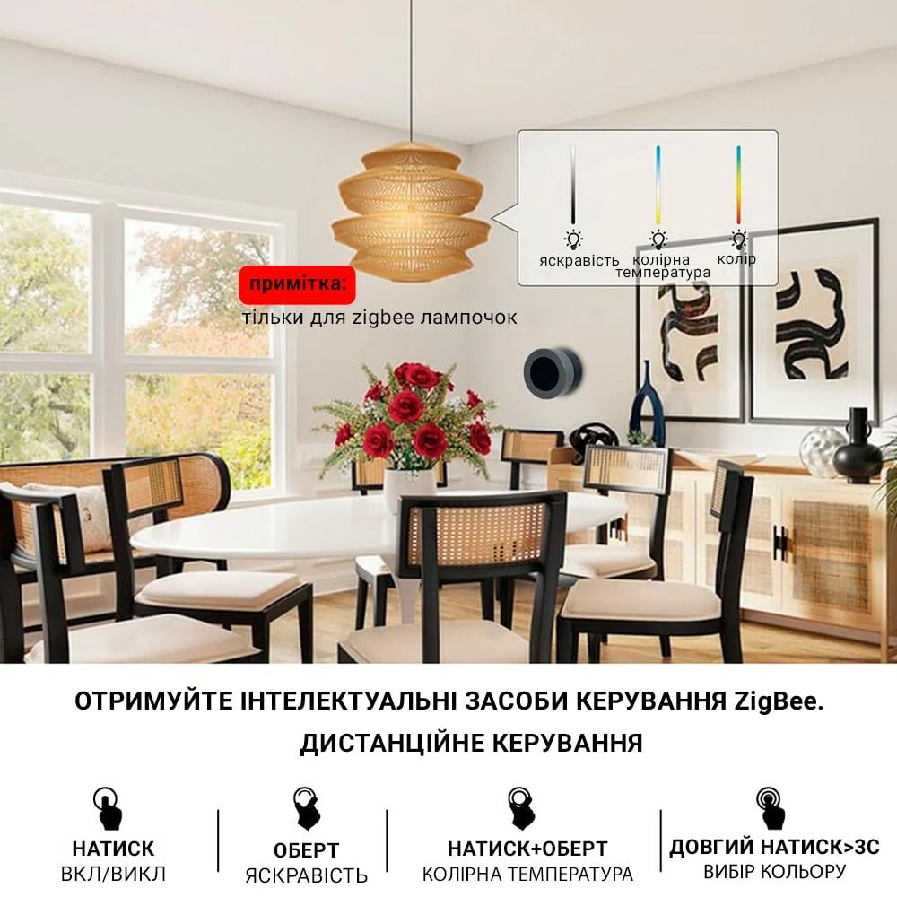 Кнопка Moes ZigBee (WH00344) - фото 4