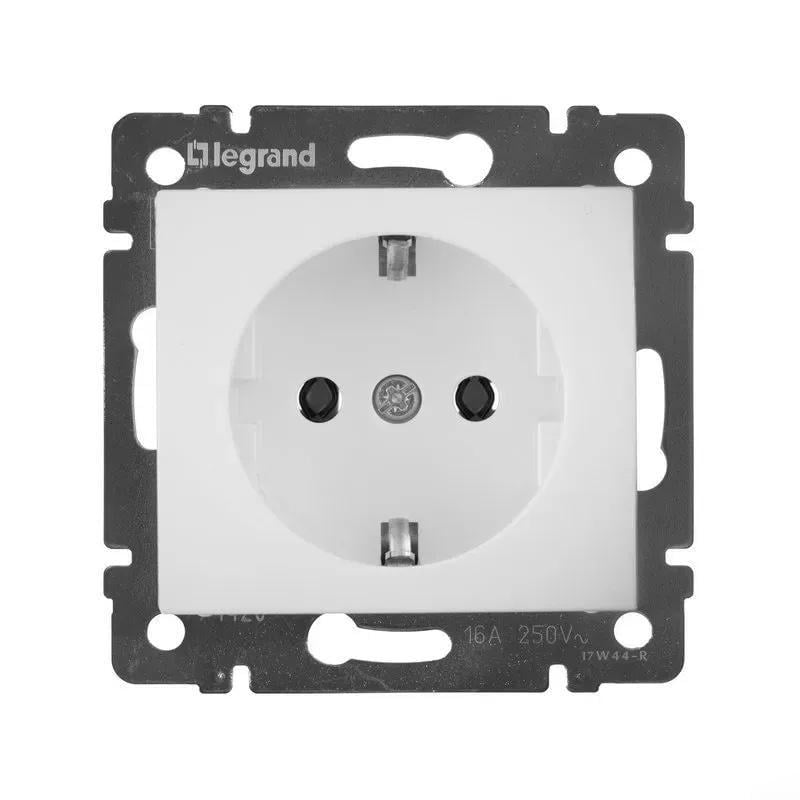 Розетка одинарная Legrand Valena с ж/к винтовые зажимы Белый (774420)