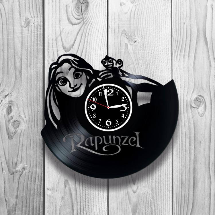 Часы настенные Рапунцель 0333 из виниловой пластинки
