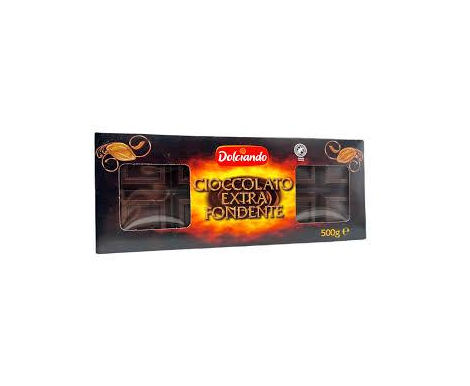 Шоколад черный Dolciando Cioccolato Extra Fondente 500 г (18759333)