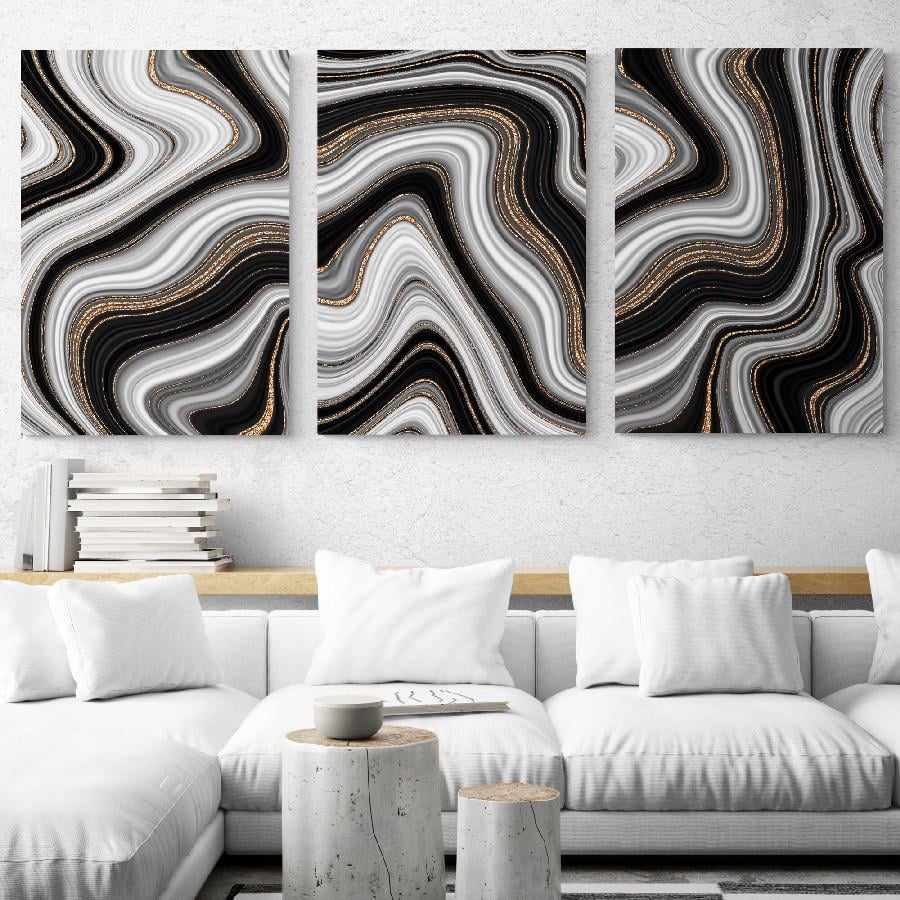 Картина модульная абстракция 3 модуля (mka23-10-2)