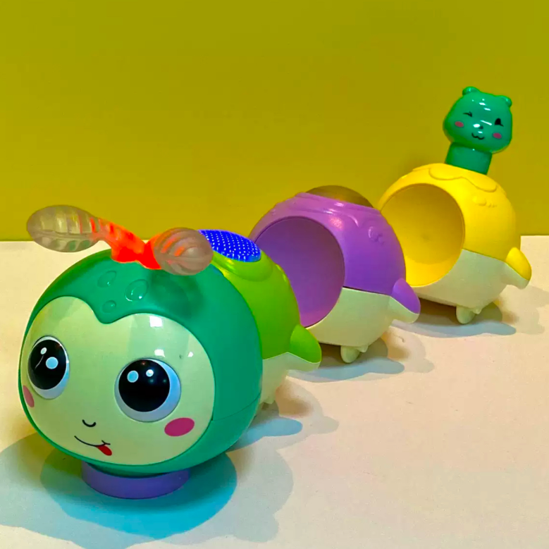 Музична іграшка Гусениця що повзає із підсвіткою та музикою (60) - фото 5 Музична іграшка Гусениця що повзає із підсвіткою та музикою (60) - фото 5