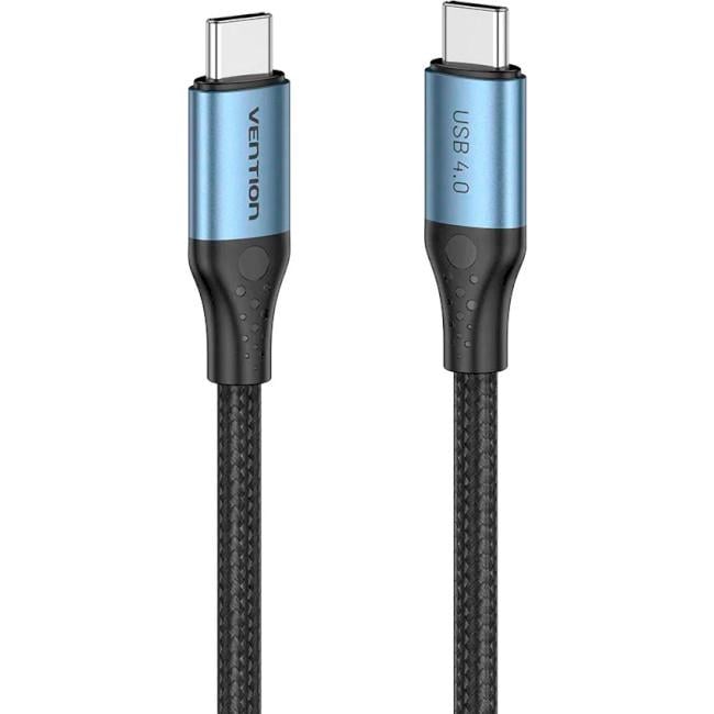 Кабель для передачи данных Vention USB 4.0 Type-C M-M 5 A 1 м Черный (604991) - фото 3