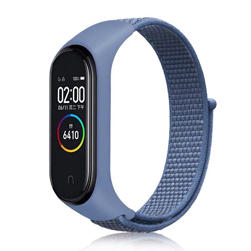 Ремінець Nylon Style BeCover для Xiaomi Mi Smart Band 5 Blue (705417) - фото 1