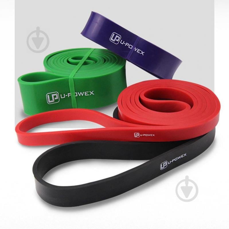 Резиновые петли для фитнеса UPowex Power Bands 4 шт 7-56 кг Разноцветные (I516)