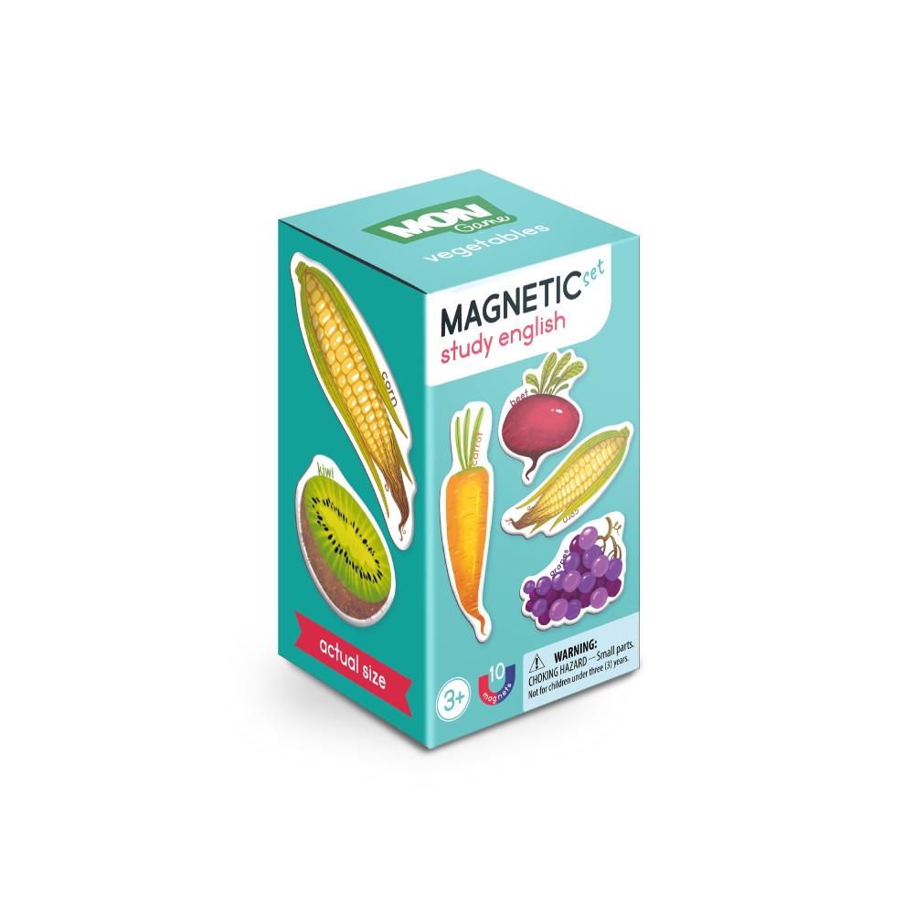 Игра развивающая магнитная детская Dodo Набор Магнитов Овощи 10 деталей - фото 2