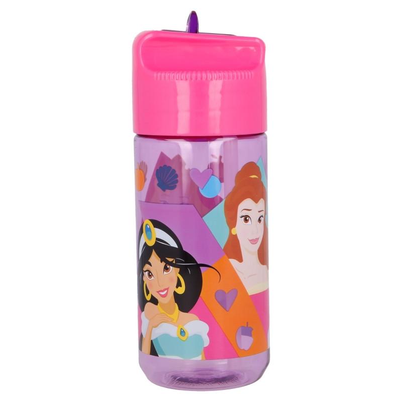 Бутылка для воды Stor Disney Princess 430 мл 17,9х6,5х6,5 см Розовый с фиолетовым (28431583)