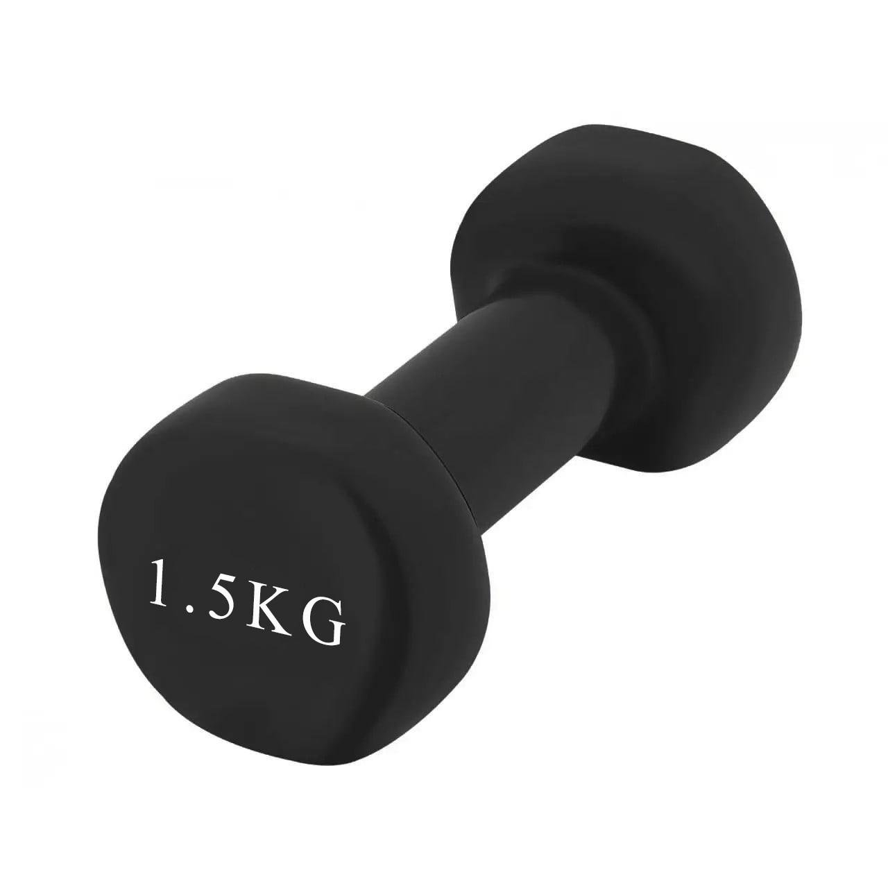 Гантель вініловий PowerPlay PP 4121 1 шт. 1,5 кг Чорний (A-013168)