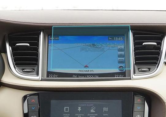 Стекло защитное Pixsel гибридный глянец для верхнего монитора Infiniti QX50 8,1“ 2018