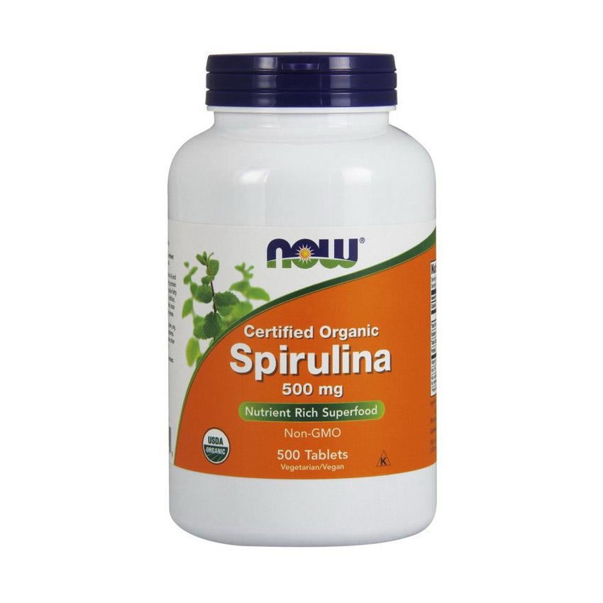 Органическая спирулина NOW Certified Organic Spirulina 500 mg 500 табл.