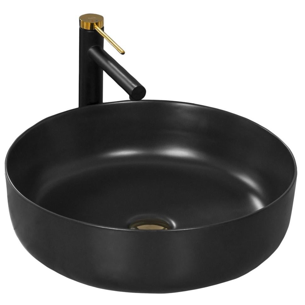 Раковина Rea Elma Black Mat матовая 45 см Черный Раковина Rea Elma Black Mat матовая 45 см Черный