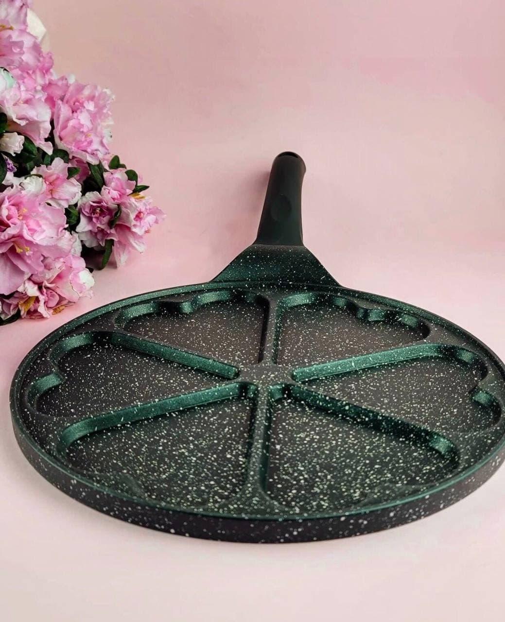 Сковорідка для млинців Edenberg з антипригарним мармуровим покриттям 27 см (EB-7514) - фото 2 Сковорідка для млинців Edenberg з антипригарним мармуровим покриттям 27 см (EB-7514) - фото 2