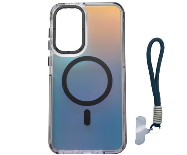 Чохол - накладка Omeve Chameleon для Samsung Galaxy A36 5G з MagSafe кільцем і шнурком Чорний