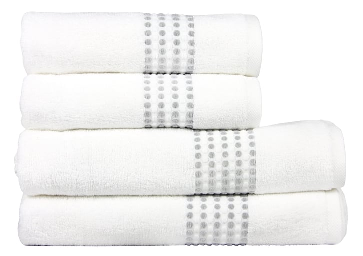 Полотенце махровое Maisonette Classy 70х140 см г/м2 Белый