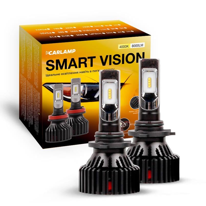 Автолампы светодиодные HB4 CARLAMP Smart Vision Led 8000 Lm 4000 K (SM9006Y)