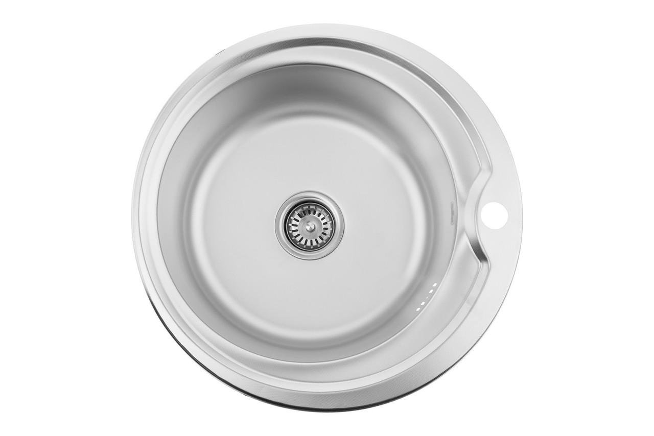 Мойка для кухни Kroner KRP Dekor 0,6 мм из нержавеющей стали 510 мм (CV022767)