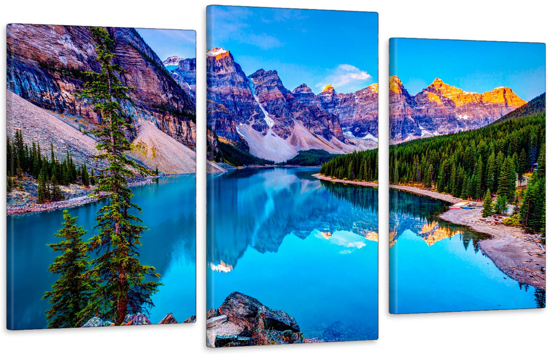 Картина модульна у вітальню/спальню Гірський пейзаж 53х100 см (Art-552_3)