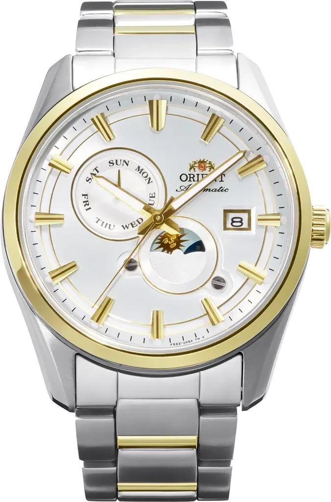 Наручные часы мужские Orient Stretto Sun & Moon RA-AK0312S30B со стальным корпусом/сапфировым стеклом WR 50 м Белый (3124658591) Наручные часы мужские Orient Stretto Sun & Moon RA-AK0312S30B со стальным корпусом/сапфировым стеклом WR 50 м Белый (3124658591)