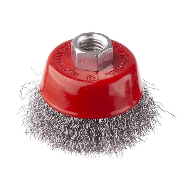 Щітка чашкова Intertool 65 мм для КШМ М14 М14 кручений дріт (BT-1065)