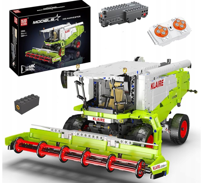 Конструктор комбайн на радиоуправлении Claas Lexion 760 Mould King 17014 техника машины 1347 деталей