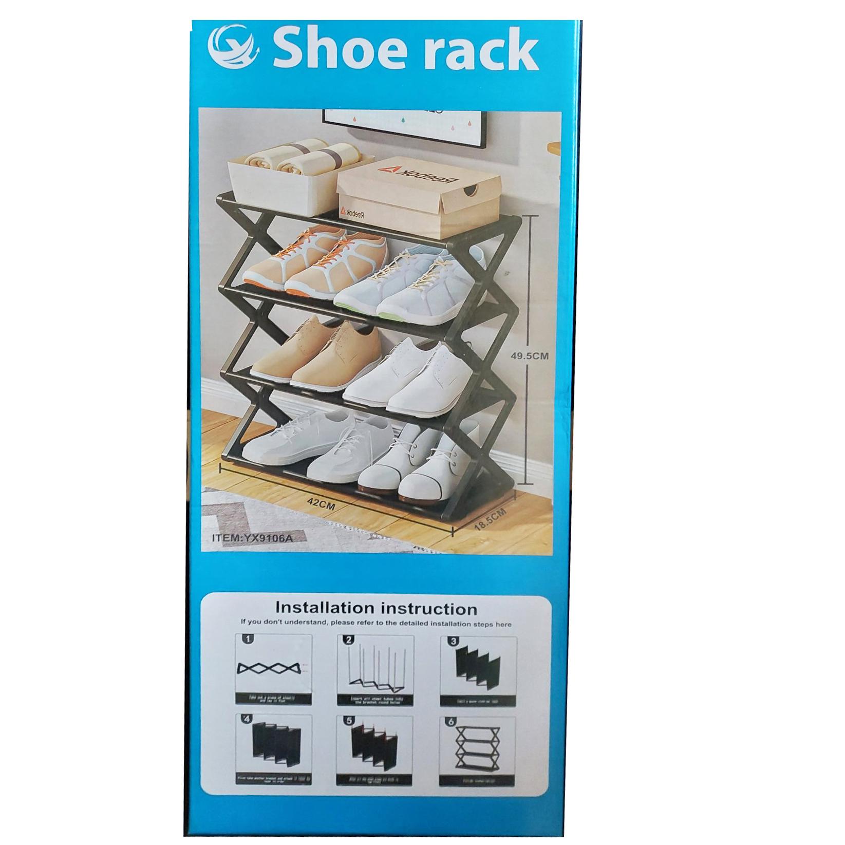 Полка для обуви WH9123 4 яруса 42x18,5x49,5 см (614675) - фото 4