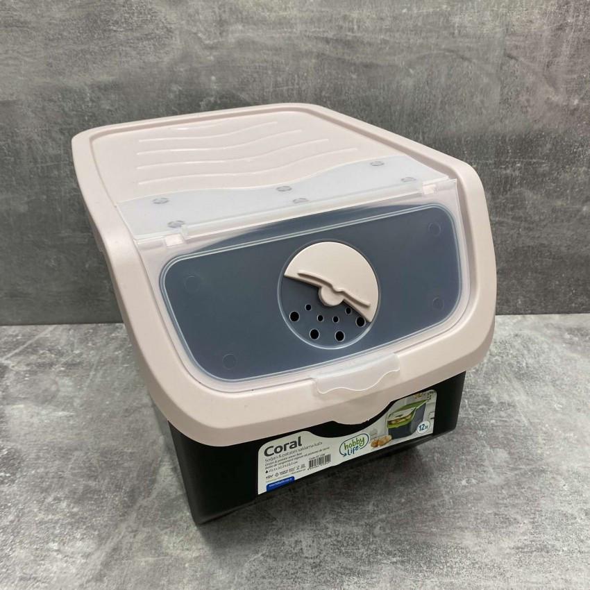 Контейнер для овощей Hobby Life 02 1506 пластиковый 12 л 23,5х32,5х23,5 см Черный с розовым (1828584376)