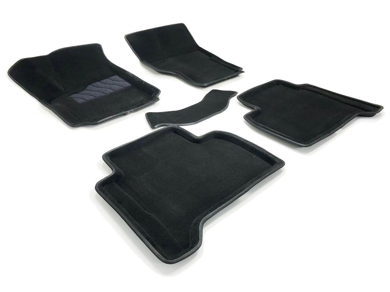 Коврики в салон ворсовые 3D Seintex Volkswagen Amarok 2009 5 шт. Черный 83736