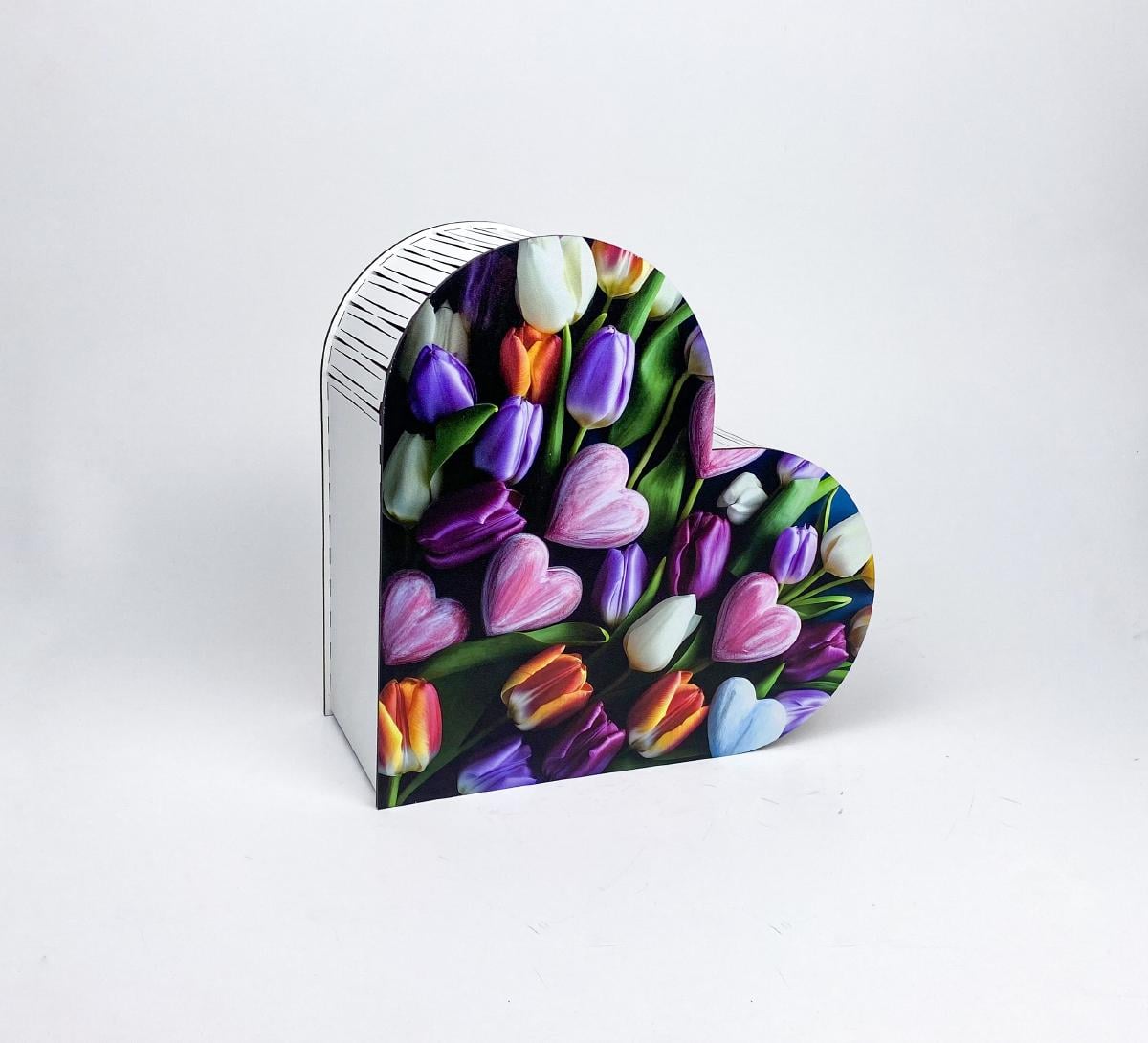 Коробка серце "Тюльпани" (5980)