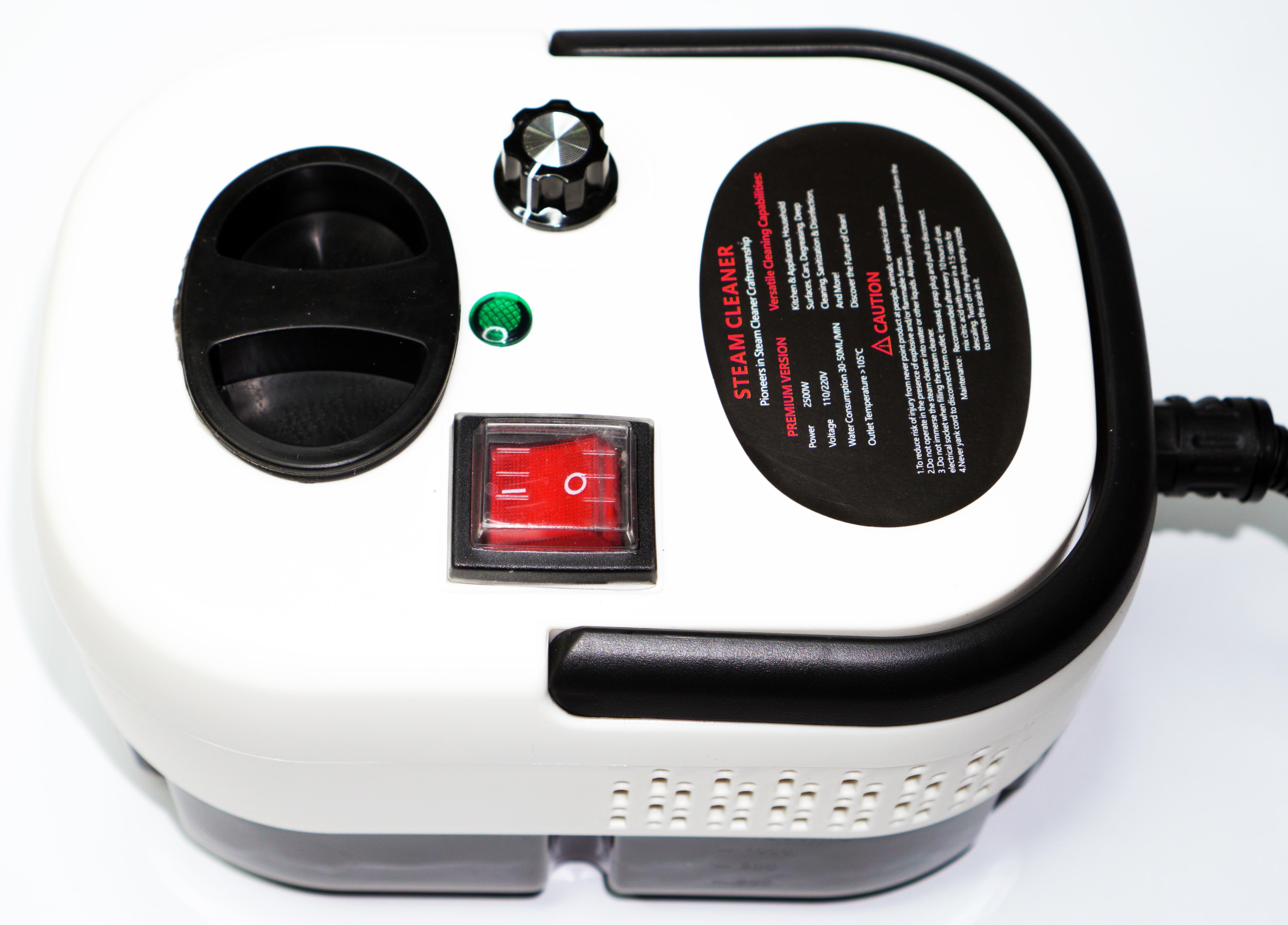 Пароочиститель для дома с насадками ручной парогенератор 2500 Вт 1200мл 220В - фото 2