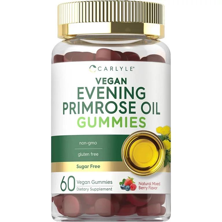 Примула вечерняя Carlyle Nutritionals Evening Primrose Oil Natural Mixed Berry 60 vegan gummies