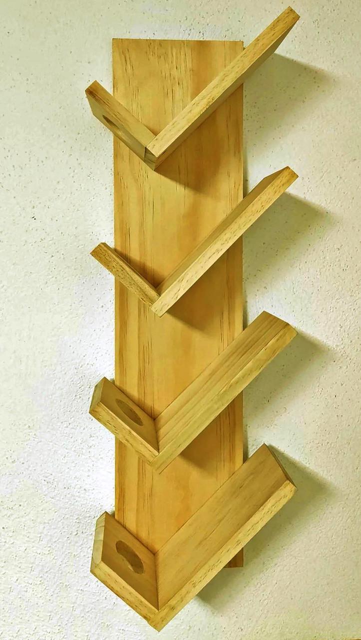 Полка для вина настенная из дерева Тамба Карри (ПНК-005503)