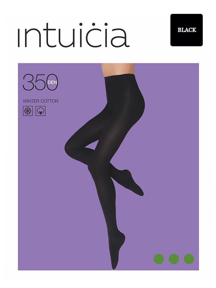 Колготы женские Intuicia WINTER COTTON 350 den 3р. Black