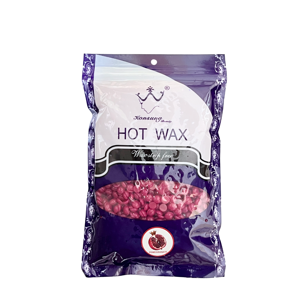 Воск пленочный для депиляции Konsung Hot Wax Pomegranate в гранулах 300 г